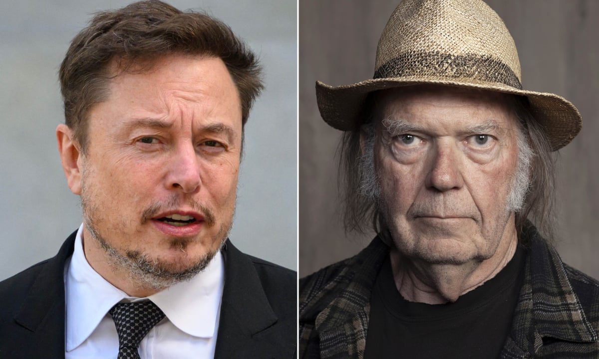 Neil Young boycotts X over antisemitic Elon Musk tweet | Neil Young | The  Guardian