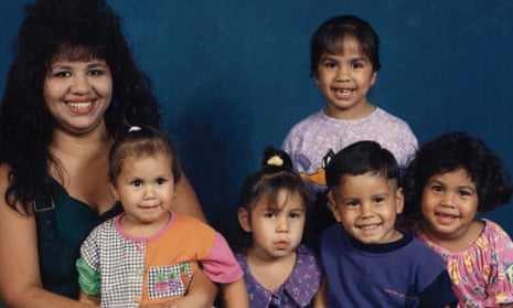 Melissa Lucio and her children.