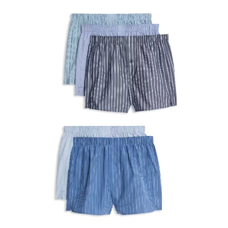 M&S Collection 5pk Pure Cotton Striped Woven Boxers £30