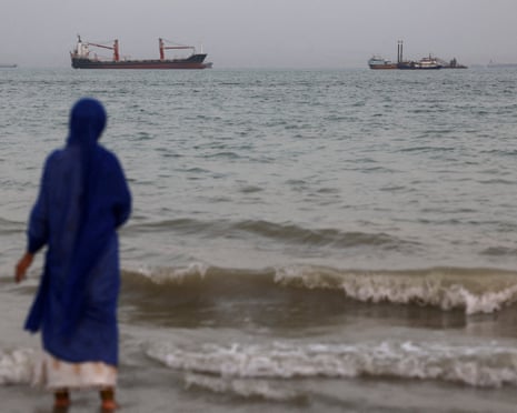 Vessels in the strait of Hormuz off Bandar Abbas, Iran, in a file shot