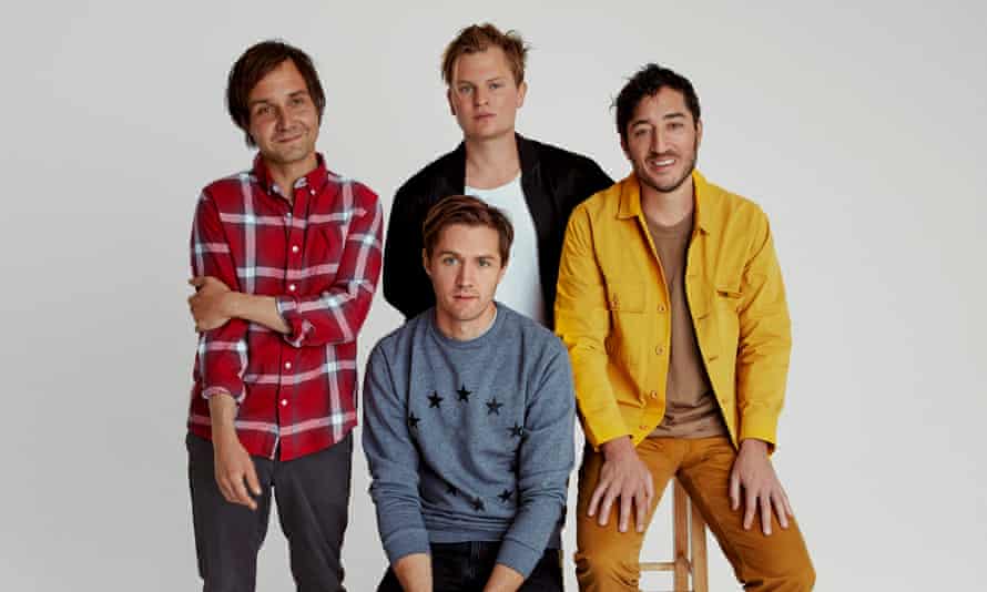 Diplomats … (clockwise from top left) Daniel Rossen, Chris Taylor, Ed Droste, Christopher Bear.