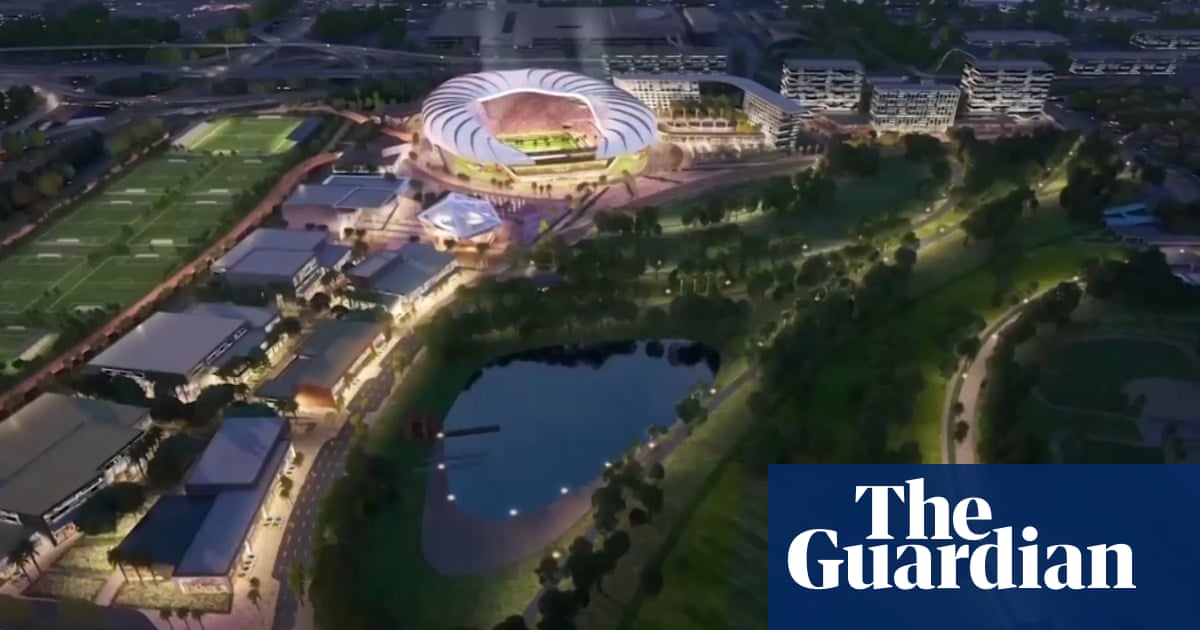 David Beckhams Inter Miami unveil $966m stadium plans – video