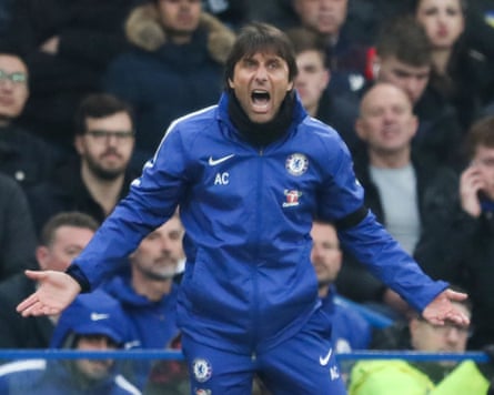 Antonio Conte directs his Chelsea side
