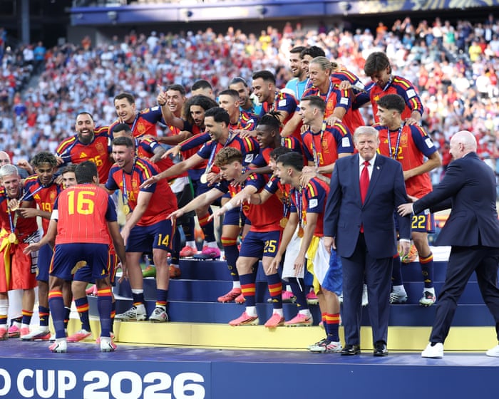 Trump show offers fitting fever-dream end to a World Cup of excess and damage