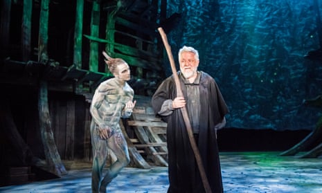 Private guilt and public prayer … Mark Quartley and Simon Russell Beale in The Tempest at the RSC.
