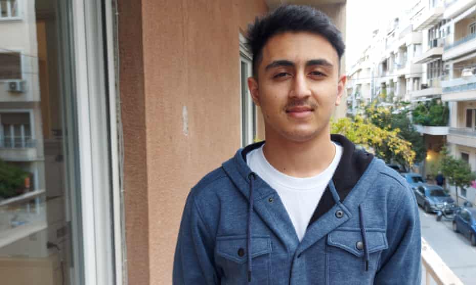 Ahtisham Khan who arrived in Greece from Pakistan at the age of 16, in Athens