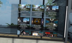The in-game menu shows different rooms to explore as well as upcoming special events