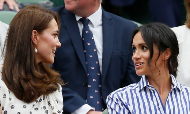 The duchesses of Cambridge and Sussex at Wimbledon this summer