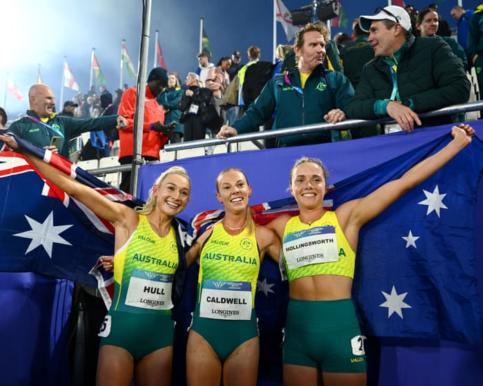 Podium sweep and relay gold cap Australia’s record athletics haul at Commonwealth Games