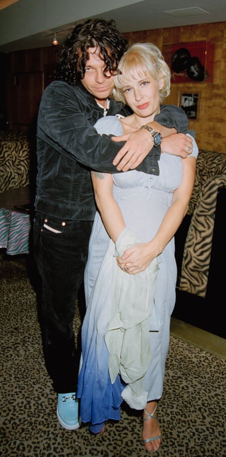 Michael Hutchence and Paula Yates in London in 1996