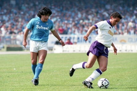 Diego Maradona and Roberto Baggio in 1987. Decent.