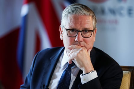 Keir Starmer looking thoughtful at the G7 summit