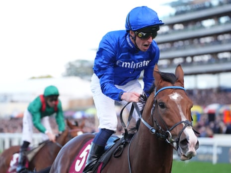 William Buick on Ombudsman wins the Qatar Racing Champion Stakes