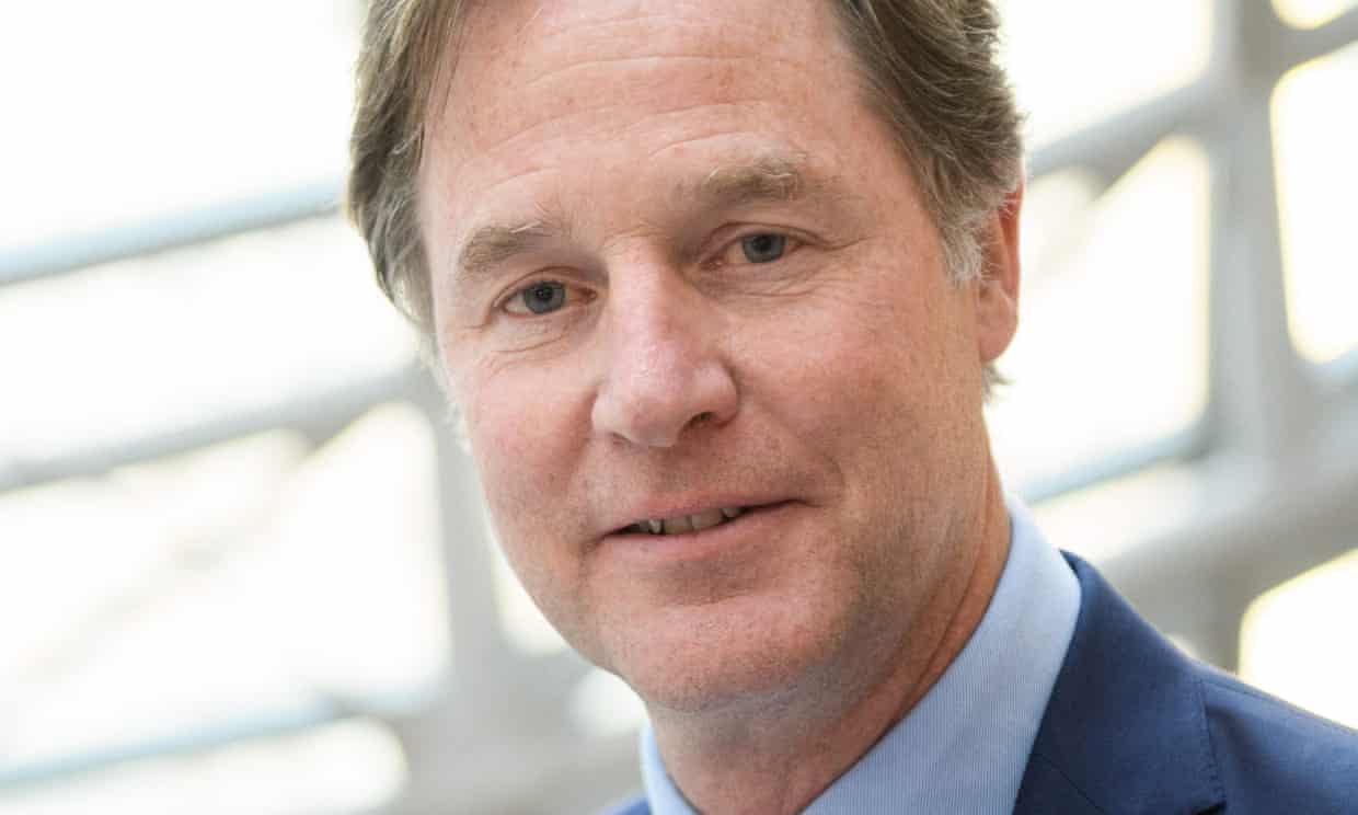 Nick Clegg returns to London with other Facebook owner executives