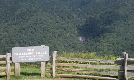 A US national park service file photo of the Glassmine Falls overlook.