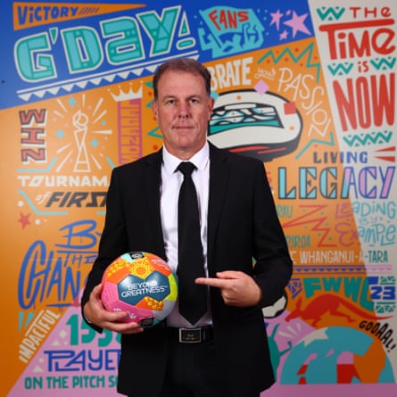 The Philippines head coach, Alen Stajcic, at the World Cup draw in New Zealand