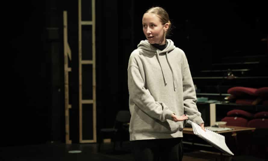 Erin Doherty in rehearsals for Crave.