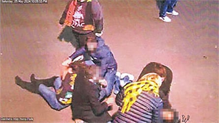 CCTV footage played in court from the day Ebony Bell attacked Lidia Thorpe outside the MCG in May 2024.