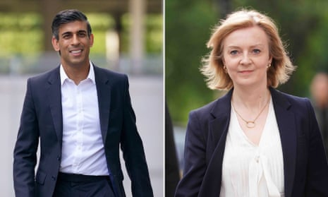 Rishi Sunak and Liz Truss, the two potential new PMs
