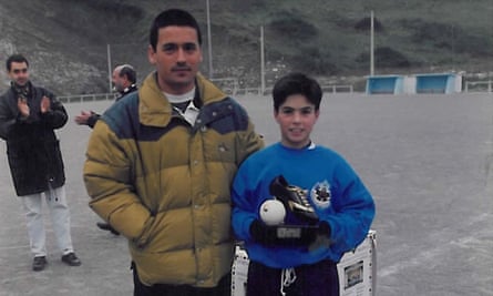 A young Mikel Arteta
