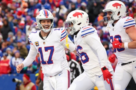 Josh Allen accounted for six touchdowns connected Sunday.