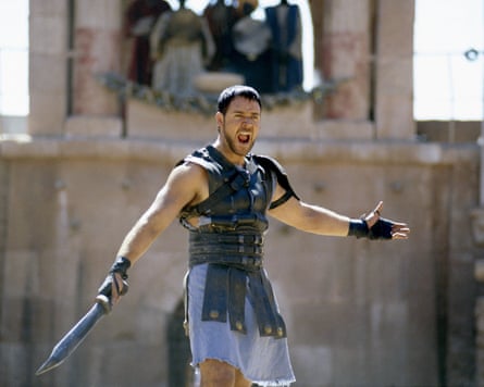 Crowe in Gladiator.