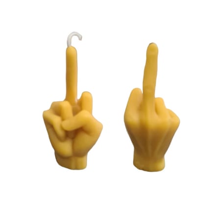 Novelty Middle Finger Candle