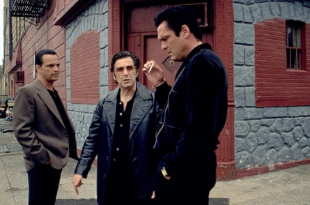 Three men on a street corner