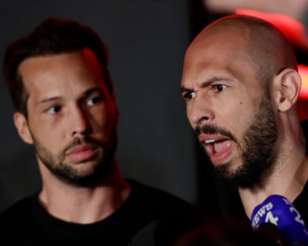Andrew Tate (right), with his brother Tristan