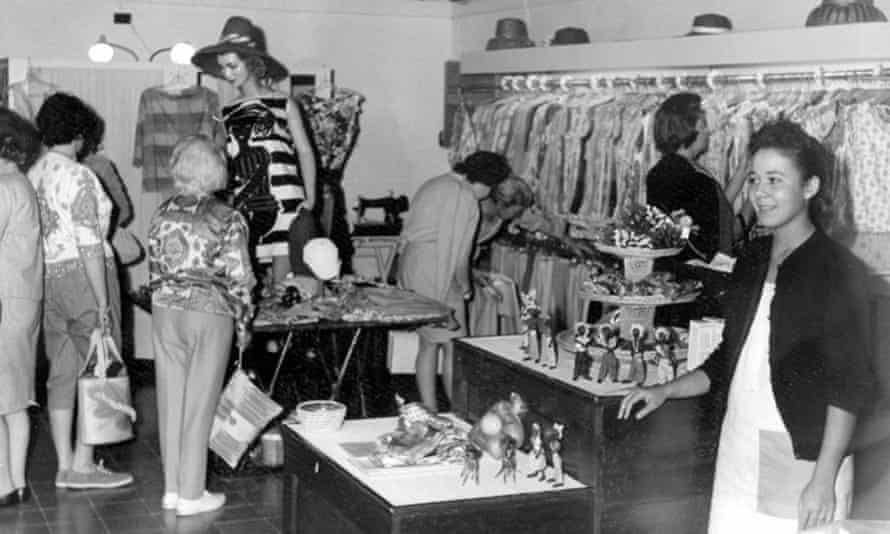 The 17-year-old Magi Sque at Calypso boutique in Jamaica.