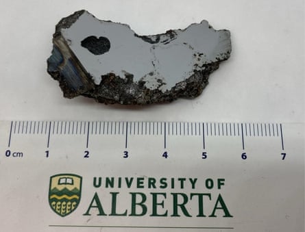A sample of the meteorite.