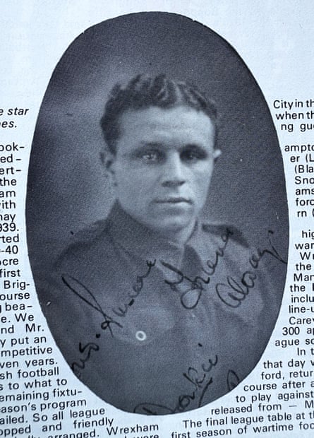 Peter Baines in 1974 Wrexham yearbook
