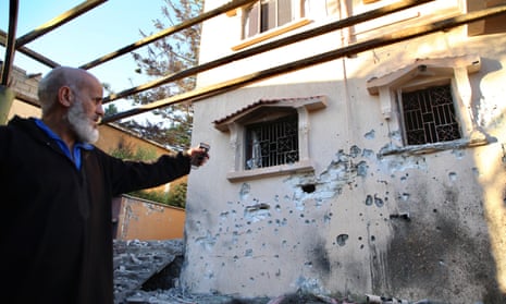 Damaged house in Tripoli