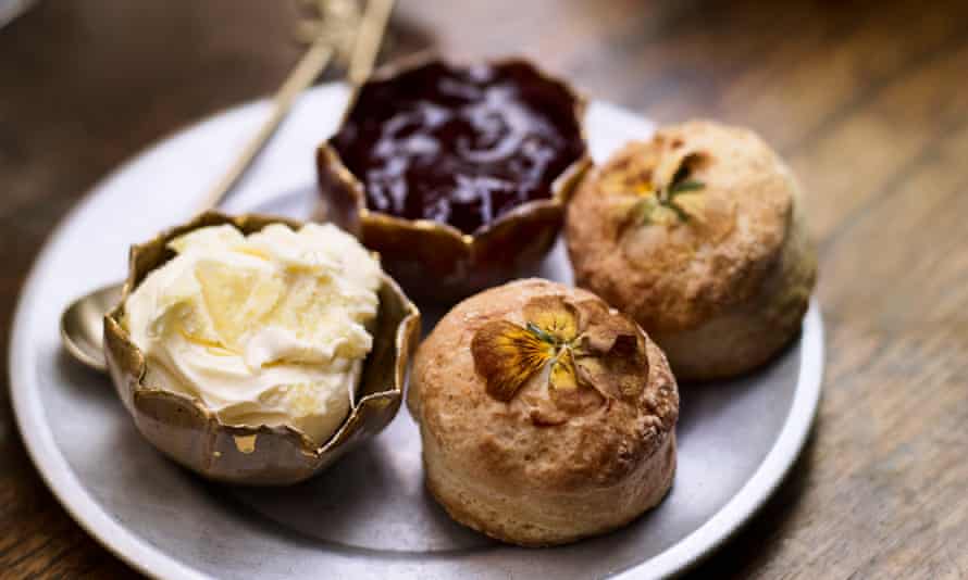 Afternoon tea at Petersham Nurseries.