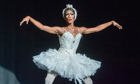 Duane Gosa in Dying Swan by Les Ballets Trockadero De Monte Carlo