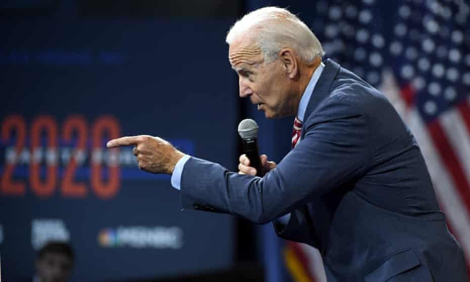 Joe Biden said in Nevada: “What happened was – and she talks about it – you got sucked into the trap of the stuff that Trump was saying. He wants you in a mud fight.”