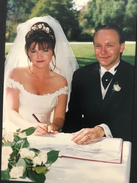 Ursula Benstead and Simon Thompson on their wedding day