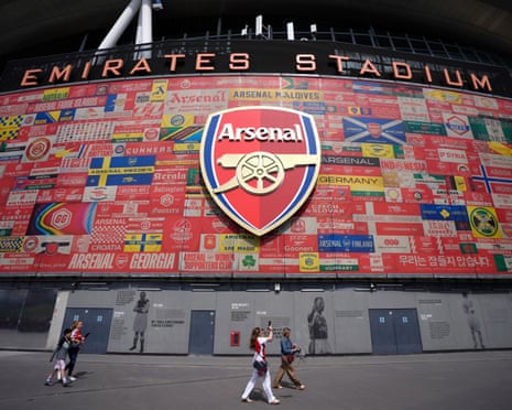Outside Arsenal’s Emirates Stadium