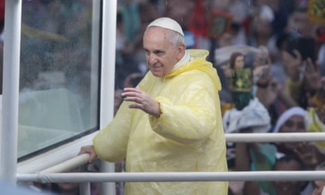 Pope Francis visited the Philippines in January to console survivors of typhoon Haiyan.