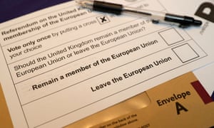 EU referendum postal voting form