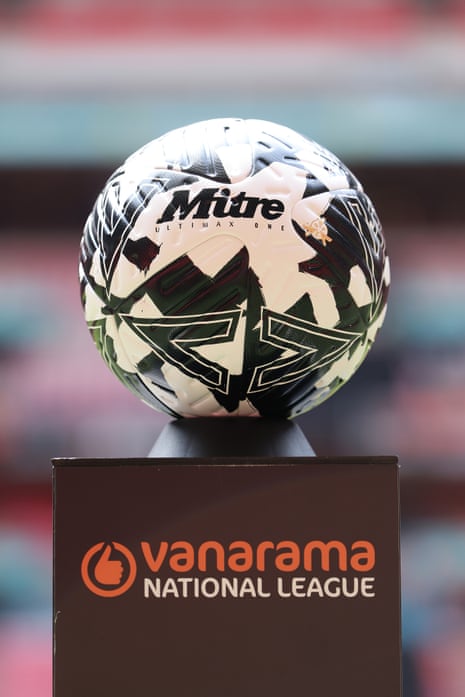 A detailed view of the match ball inside the stadium.