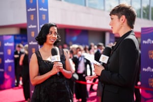 Anjana Vasan being interviewed by Suzi Ruffell