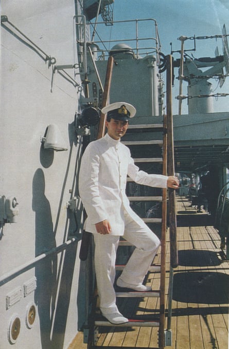 Craig Jones aboard a ship.