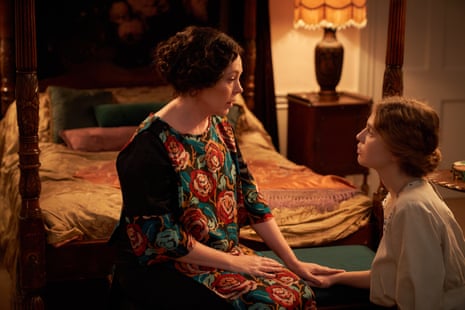 Olivia Colman, ‘flinty and broken’ as Clarrie Niven, with Odessa Young as Jane Fairchild in Mothering Sunday.