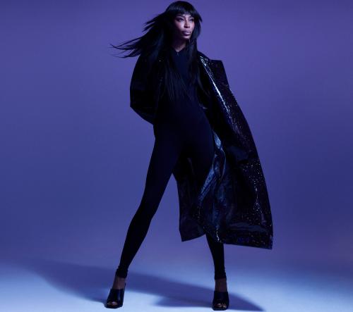 Naomi Campbell modelling pieces from the spring/summer 2024 Naomi x Boss range