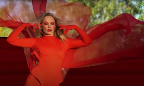A video still from Kylie Minogue’s latest single, Padam Padam
