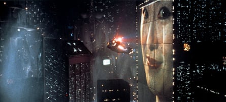 Blade Runner’s futuristic city scene.