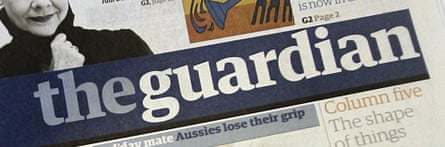 Guardian masthead, 2005
