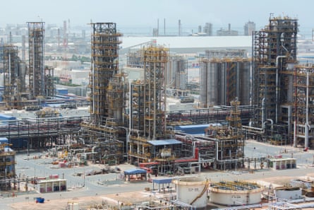 The Ruwais refinery and petrochemical complex in Al Ruwais, United Arab Emirates.