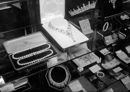 Gifts for Princess Elizabeth and Prince Philip on display after their wedding in October 1947.